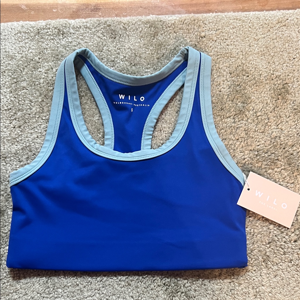 Womens Size Small Wilo The Label Brand Bra Cobalt Blue